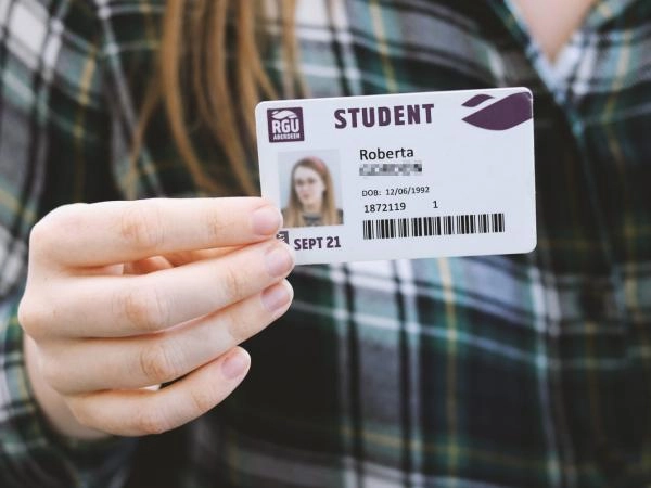 Student identification uses a barcode