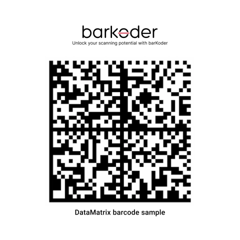 datamatrix barcode sample - barKoder