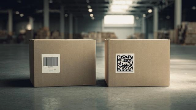 1d Barcode on a Box vs 2d  Barcode on aBox