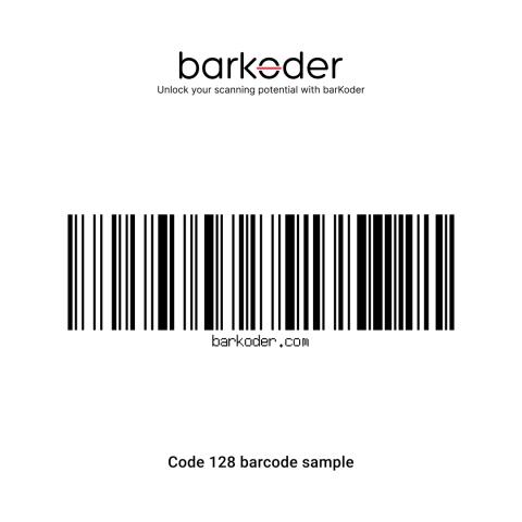 code 128 barcode sample - barkoder