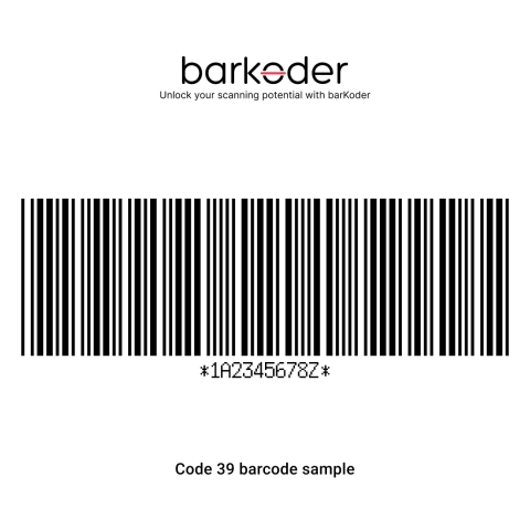 code 39 barcode sample - barkoder