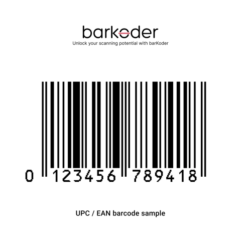 upc ean sample