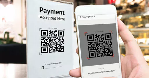 QR payments -- Illustration