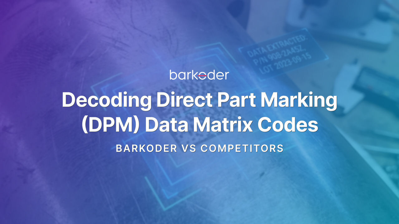 Data Matrix Codes: barKoder vs Competitors (Accuracy & Speed)