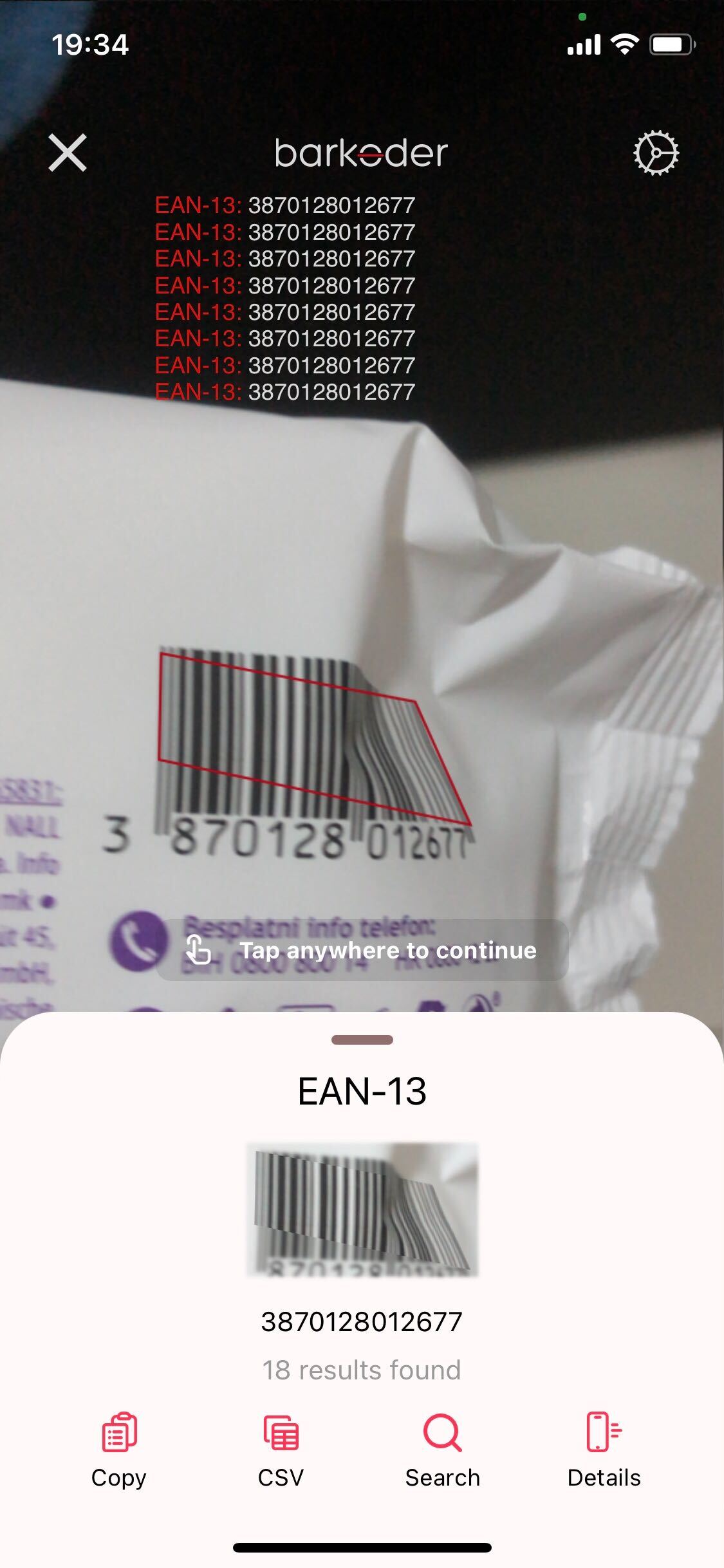 deformed barcode 6 - EAN13