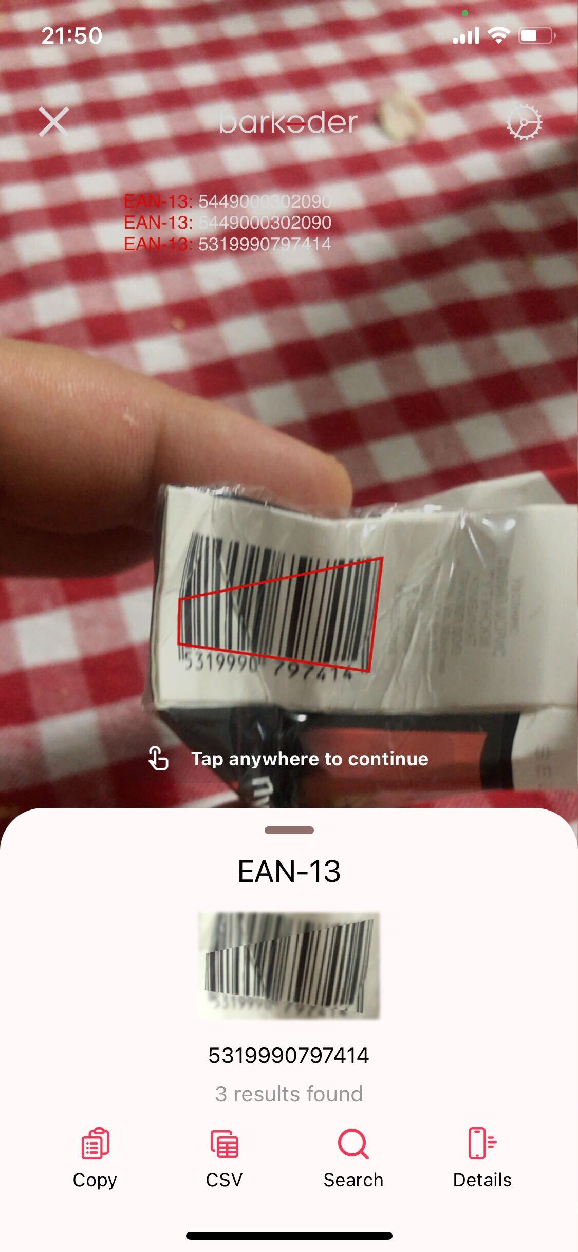 deformed barcode 10 - EAN13