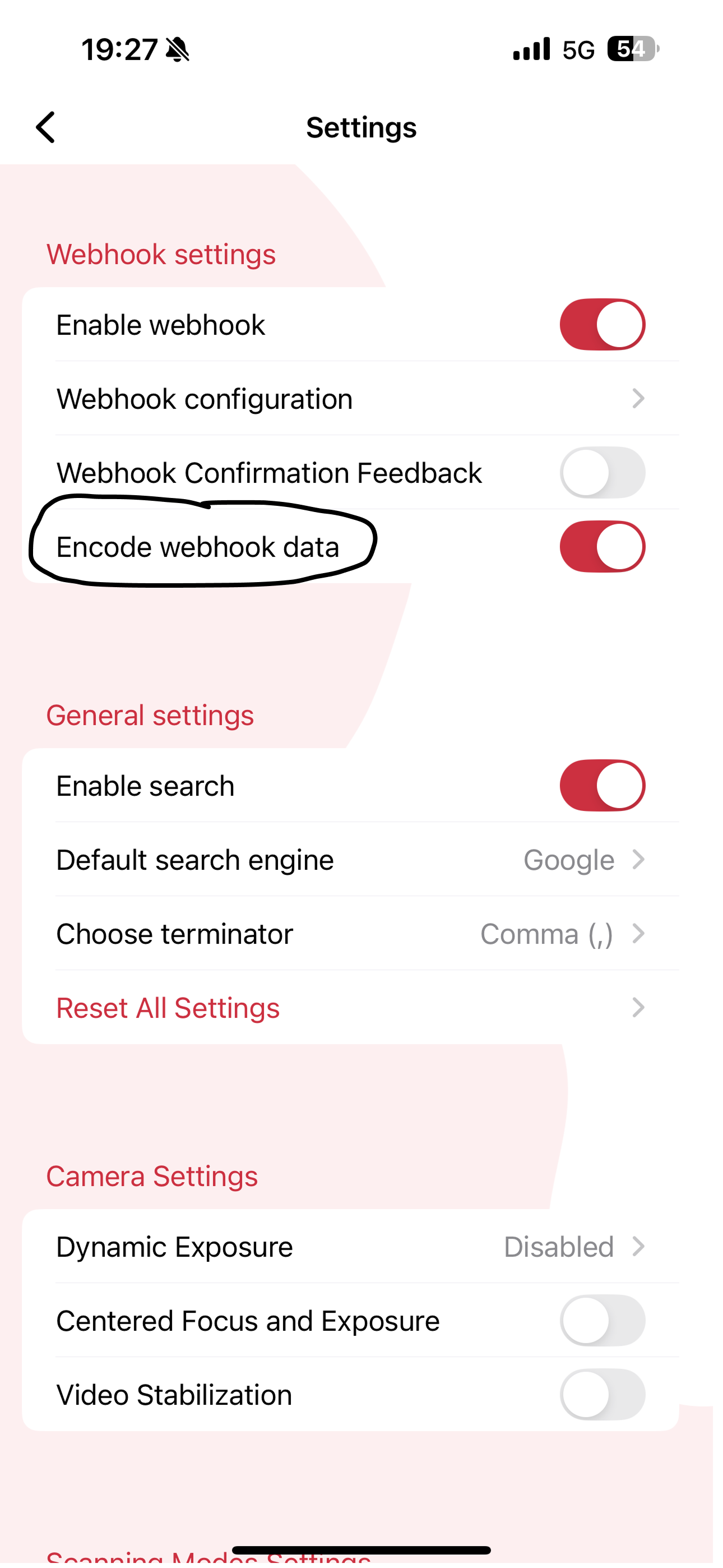 Encode Webhook Data