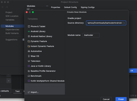Import barKoder as module in Groovy DSL